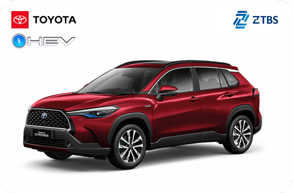 Toyota Corolla cross hybrid تویوتا کورولا کراس هیبرید نمایندگی تویوتا زرین تجارت به سیما محصولات هیبرید تویوتا